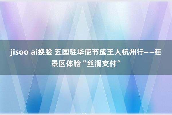 jisoo ai换脸 五国驻华使节成王人杭州行——在景区体验“丝滑支付”