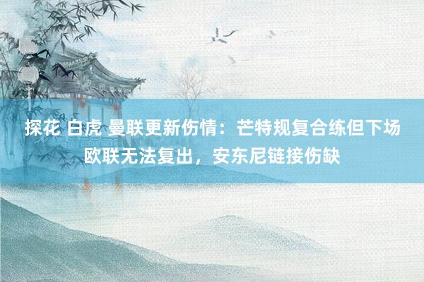 探花 白虎 曼联更新伤情：芒特规复合练但下场欧联无法复出，安东尼链接伤缺