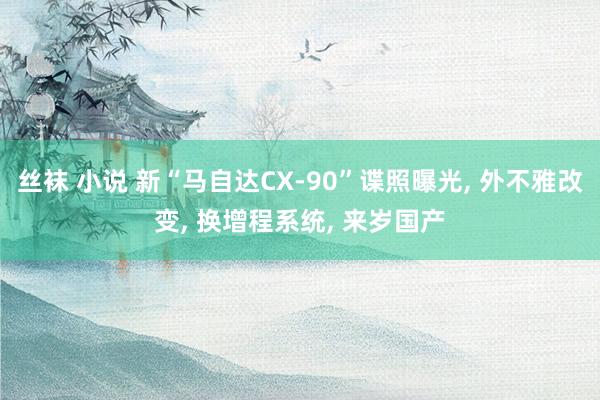 丝袜 小说 新“马自达CX-90”谍照曝光， 外不雅改变， 换增程系统， 来岁国产